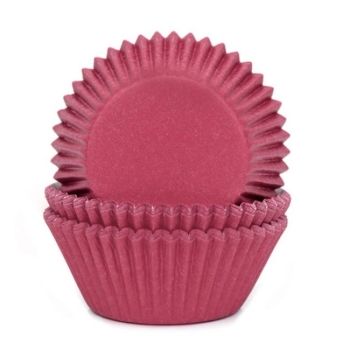 Cupcake Baking Cases - Wine Red